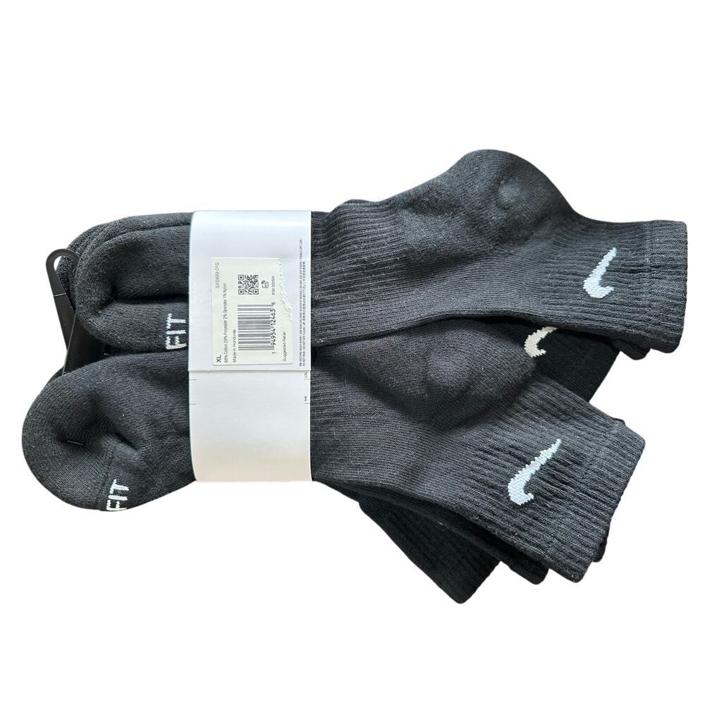 Nike 6 Pack Everyday Plus Ankle XL Black - Picture 2 of 2